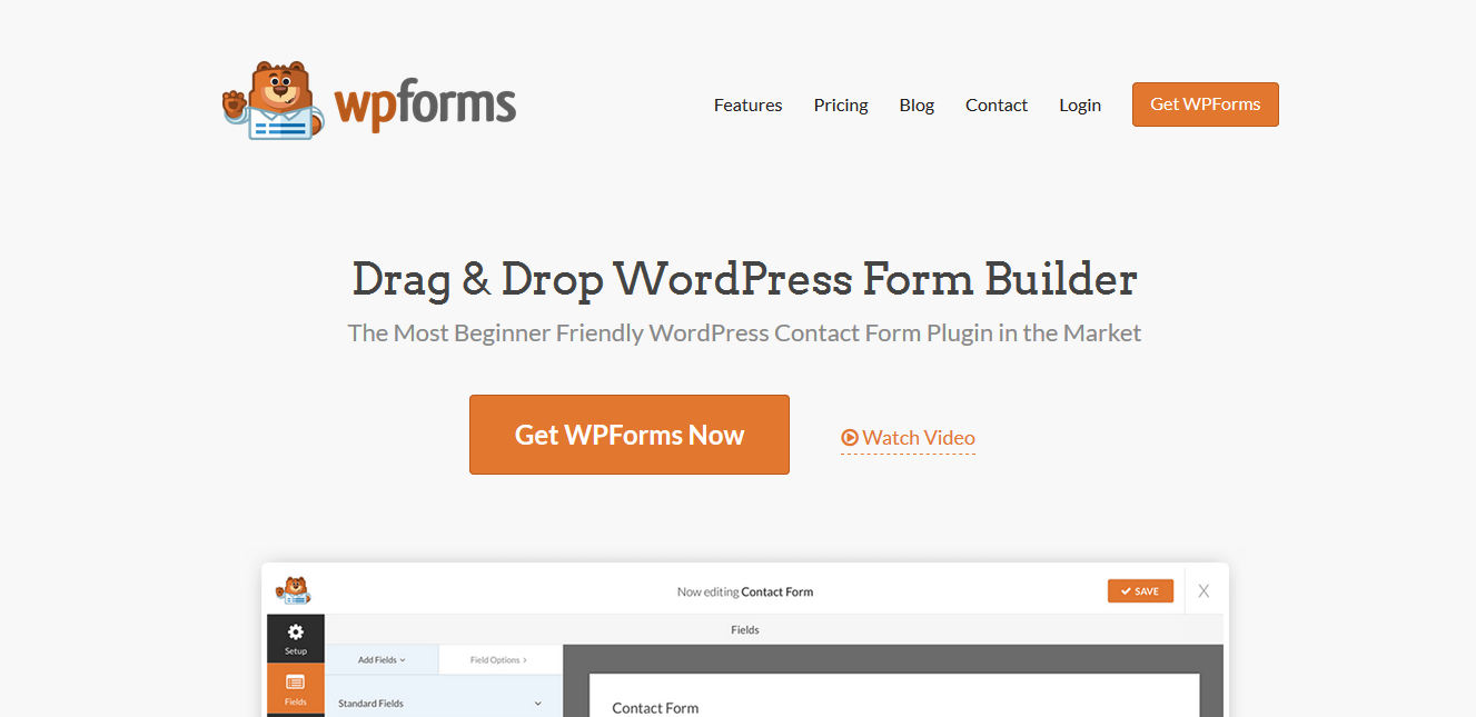 WPForms contact form plugin