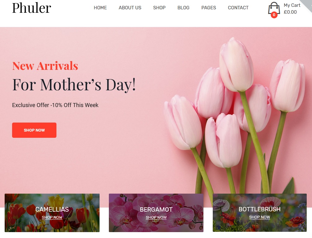 The best flower shop WordPress themes 2021 7